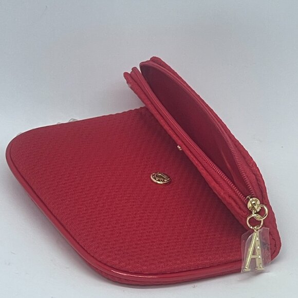 Giorgio Armani Parfums Cosmetic Makeup Travel Flat Pouch Bag - Red - Very Nice - Picture 8 of 8